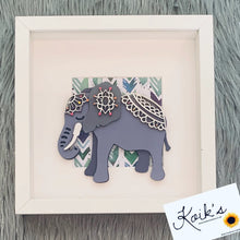 Load image into Gallery viewer, Handmade personalised Frame - Mandela Elephant
