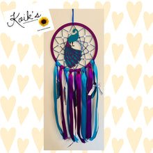 Load image into Gallery viewer, Hand Painted Wooden Dreamcatcher - Peacock
