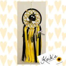 Load image into Gallery viewer, Hand Painted Wooden Dreamcatcher - Bee
