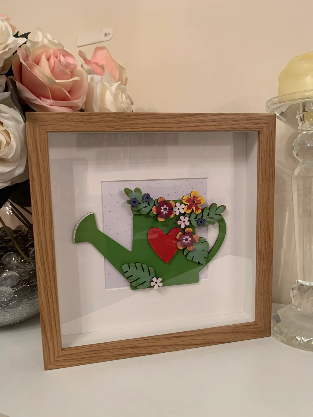 Handmade personalised Frame - Watering can