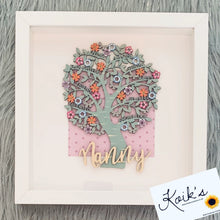 Load image into Gallery viewer, Handmade personalised Frame - Nanny tree
