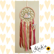 Load image into Gallery viewer, Hand Painted Wooden Dreamcatcher - Swan
