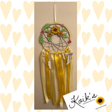 Load image into Gallery viewer, Hand Painted Wooden Dreamcatcher - Sunflower
