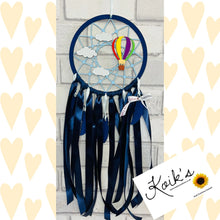 Load image into Gallery viewer, Hand Painted Wooden Dreamcatcher - Hot Air Ballon 2
