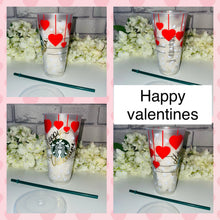 Load image into Gallery viewer, Happy Valentines Starbucks cold cup
