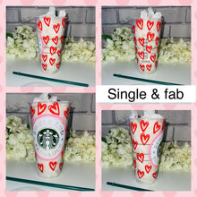 Load image into Gallery viewer, Single and fab Valentines Starbucks cold cup
