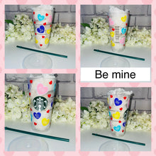 Load image into Gallery viewer, Be mine Valentines Starbucks cold cup
