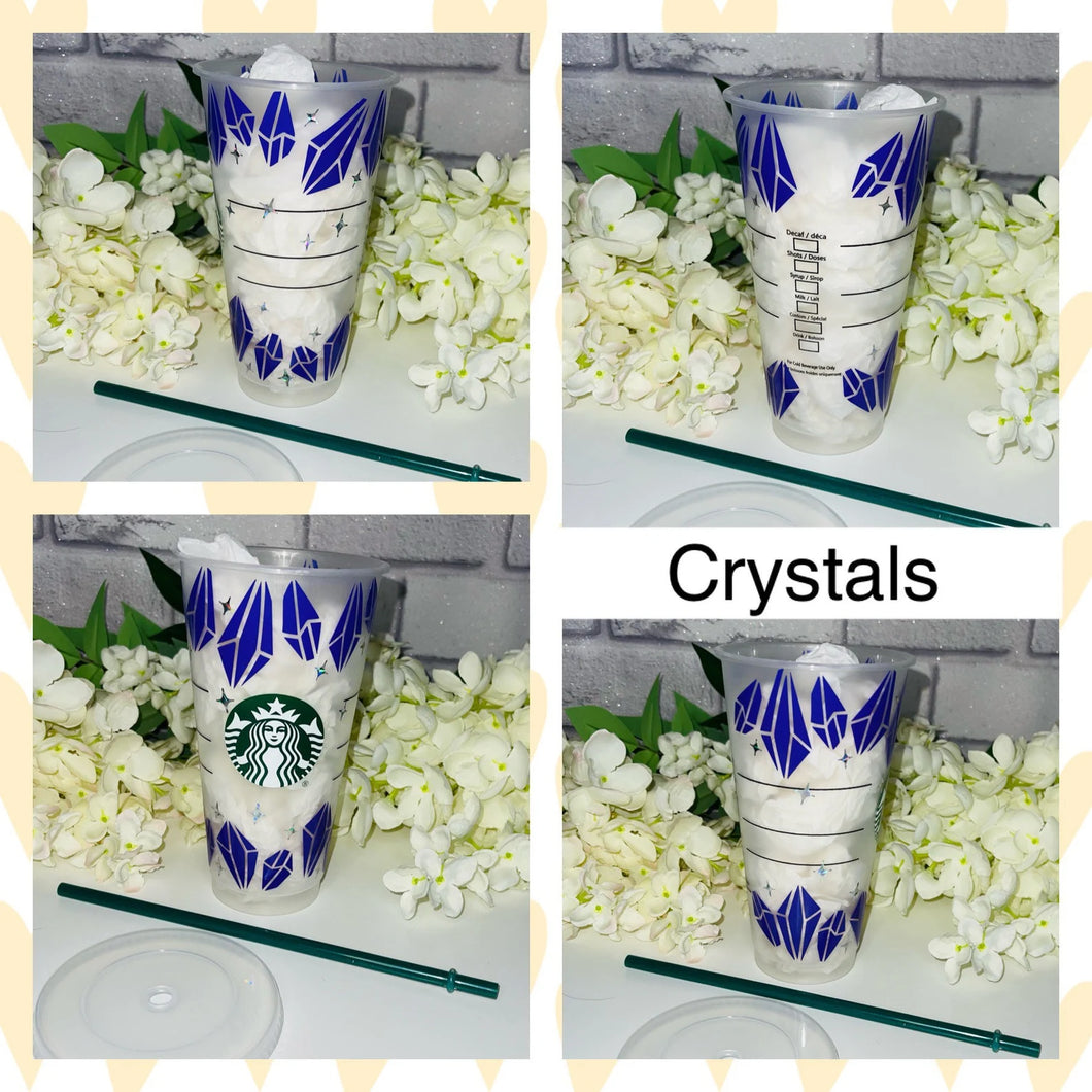 Crystals Starbucks cold cup