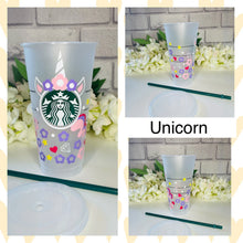 Load image into Gallery viewer, Unicorn Starbucks cold cup
