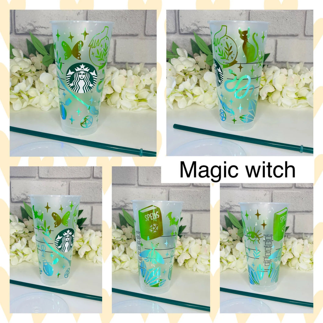 Magic witch Starbucks cold cup