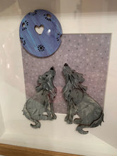 Load image into Gallery viewer, Handmade personalised Frame - Wolves and the moon
