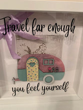 Load image into Gallery viewer, Handmade personalised Frame - Travel far enough
