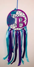 Load image into Gallery viewer, Hand Painted Wooden Dreamcatcher - Peacock
