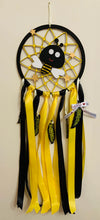 Load image into Gallery viewer, Hand Painted Wooden Dreamcatcher - Bee
