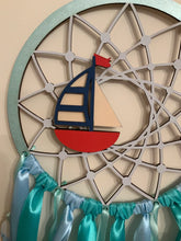 Load image into Gallery viewer, Hand Painted Wooden Dreamcatcher - Boat
