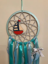 Load image into Gallery viewer, Hand Painted Wooden Dreamcatcher - Boat
