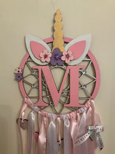 Load image into Gallery viewer, Hand Painted Wooden Dreamcatcher - Unicorn 4
