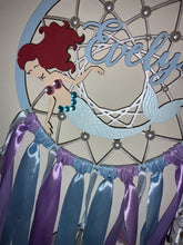 Load image into Gallery viewer, Hand Painted Wooden Dreamcatcher - Mermaid 1
