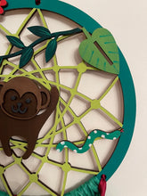 Load image into Gallery viewer, Hand Painted Wooden Dreamcatcher - Monkey
