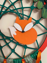 Load image into Gallery viewer, Hand Painted Wooden Dreamcatcher - Fox
