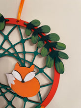 Load image into Gallery viewer, Hand Painted Wooden Dreamcatcher - Fox
