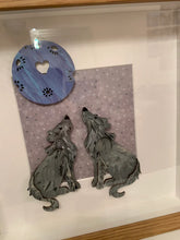 Load image into Gallery viewer, Handmade personalised Frame - Wolves and the moon
