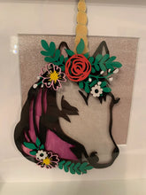 Load image into Gallery viewer, Handmade personalised Frame - Unicorn
