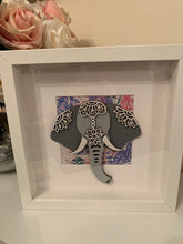 Load image into Gallery viewer, Handmade personalised Frame - Elephant Head
