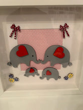 Load image into Gallery viewer, Handmade personalised Frame - Elephant Family
