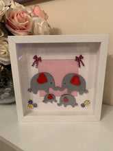 Load image into Gallery viewer, Handmade personalised Frame - Elephant Family
