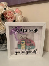 Load image into Gallery viewer, Handmade personalised Frame - Travel far enough
