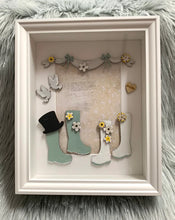 Load image into Gallery viewer, Handmade personalised Frame - Wedding wellies
