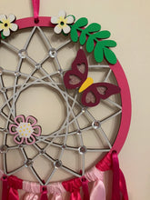 Load image into Gallery viewer, Hand Painted Wooden Dreamcatcher - Butterfly 2
