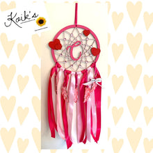 Load image into Gallery viewer, Hand Painted Wooden Dreamcatcher - Heart
