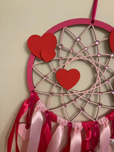 Load image into Gallery viewer, Hand Painted Wooden Dreamcatcher - Heart
