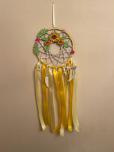 Load image into Gallery viewer, Hand Painted Wooden Dreamcatcher - Sunflower
