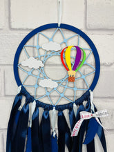 Load image into Gallery viewer, Hand Painted Wooden Dreamcatcher - Hot Air Ballon 2
