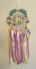 Load image into Gallery viewer, Hand Painted Wooden Dreamcatcher - Flowers 2
