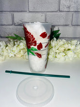 Load image into Gallery viewer, Flower petals Valentines Starbucks cold cup
