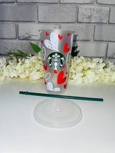 Load image into Gallery viewer, Doodle hearts Valentines Starbucks cold cup
