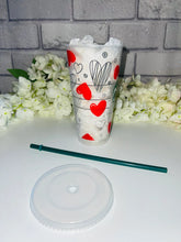 Load image into Gallery viewer, Squiggle hearts Valentines Starbucks cold cup
