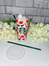 Load image into Gallery viewer, Lipstick Valentines Starbucks cold cup
