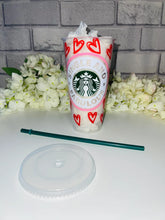 Load image into Gallery viewer, Single and fab Valentines Starbucks cold cup
