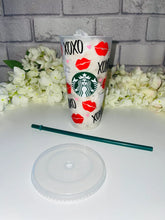 Load image into Gallery viewer, Xoxo love Valentines Starbucks cold cup
