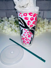 Load image into Gallery viewer, Leopard print Starbucks cold cup
