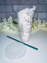 Load image into Gallery viewer, Sunflower and butterflies Starbucks cold cup
