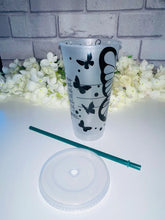 Load image into Gallery viewer, Butterfly flower Starbucks cold cup
