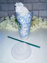 Load image into Gallery viewer, Flowers Starbucks cold cup
