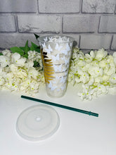 Load image into Gallery viewer, Butterflies and sunflowers Starbucks cold cup
