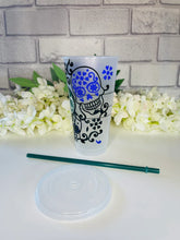 Load image into Gallery viewer, Sugar skull Starbucks cold cup
